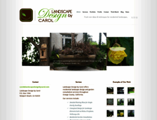 landscapedesignbycarol.com screenshot