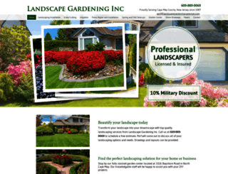 landscapegardeningcapemay.com screenshot