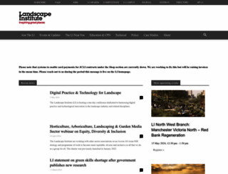 landscapeinstitute.org screenshot