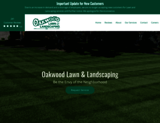landscapingoakwood.com screenshot