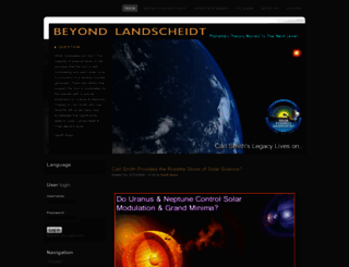 landscheidt.info screenshot