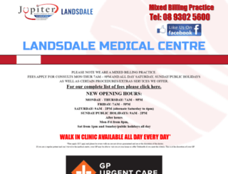 landsdalemedicalcentre.com.au screenshot