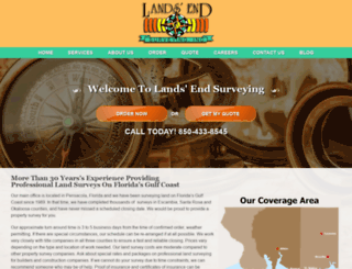 landsendsurveying.com screenshot