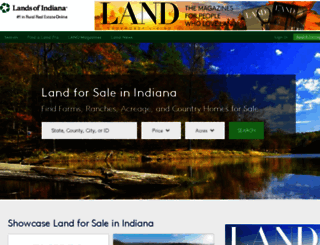 landsofindiana.com screenshot