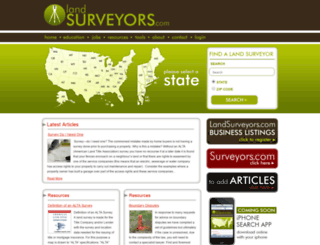 landsurveyors.com screenshot