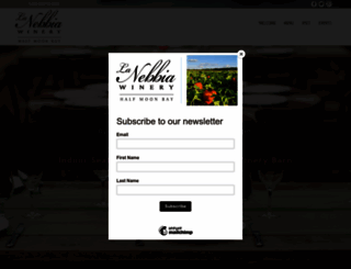 lanebbiawinery.com screenshot