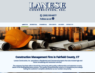 laneseconstruction.com screenshot