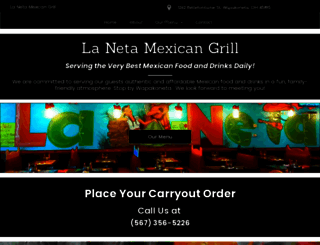 lanetamexicangrill.com screenshot