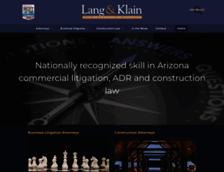 lang-klain.com screenshot