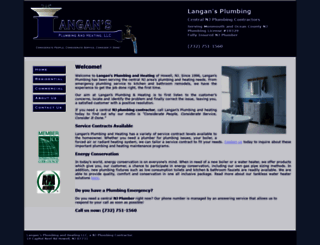 langansplumbing.com screenshot