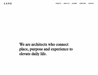 langarchitecture.com screenshot