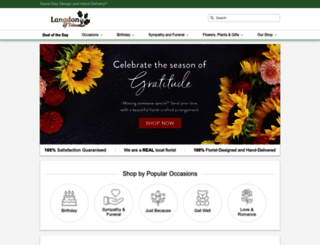langdonflorist.com screenshot