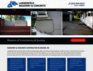 langenfeldmasonry.com screenshot