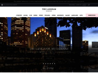 langhamhotels.com.au screenshot