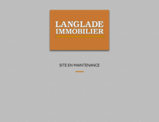 langlade-immobilier.com screenshot
