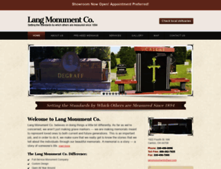 langmonuments.com screenshot