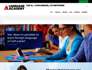 languageacademy.org.in screenshot