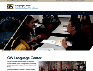 languagecenter.columbian.gwu.edu screenshot