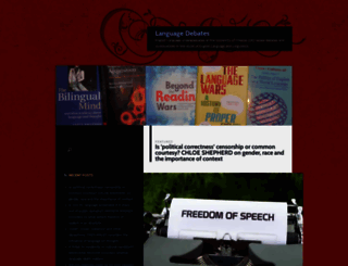 languagedebates.wordpress.com screenshot