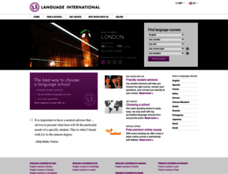 languageinternational.co.uk screenshot