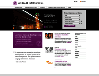 languageinternational.es screenshot