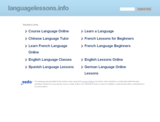 languagelessons.info screenshot