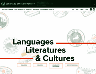 languages.colostate.edu screenshot