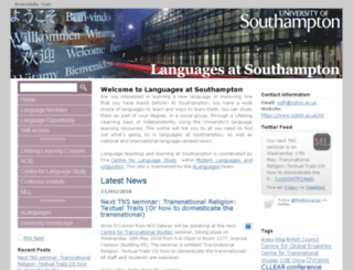 languagesatsouthampton.soton.ac.uk screenshot