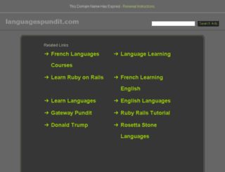 languagespundit.com screenshot