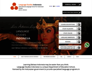 languagestudiesindonesia.com screenshot