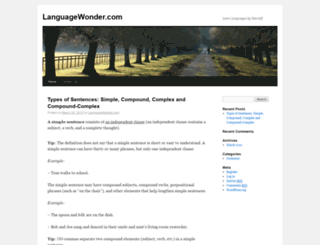 languagewonder.com screenshot