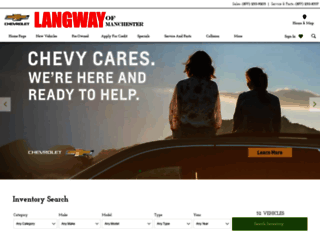 langwaychevroletofmanchester.com screenshot