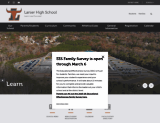 lanierhs.org screenshot