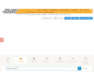 lanka.onetender.com screenshot