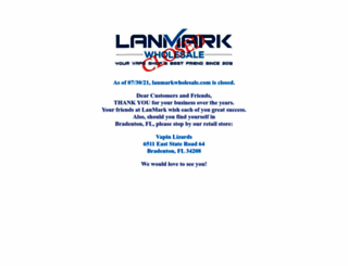 lanmarkwholesale.com screenshot