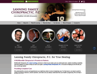 lanningfamilychiropractic.com screenshot