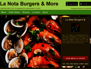 lanotaburgersmore.eat24hour.com screenshot