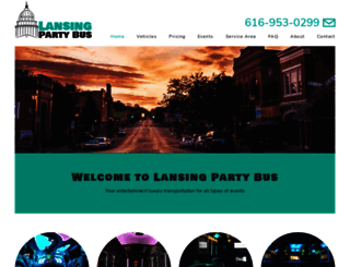 lansingpartybus.com screenshot