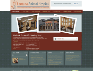 lantanaanimalhospital.com screenshot