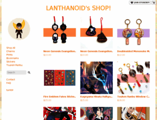 lanthanoid.storenvy.com screenshot