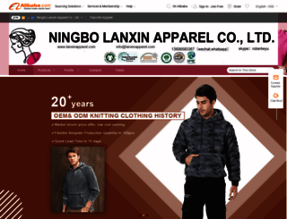 lanxinapparel.en.alibaba.com screenshot