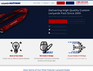 lanyardsexpress.com screenshot
