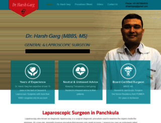 laparoscopicsurgeonpanchkula.com screenshot