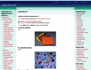 lapbooking.wordpress.com screenshot