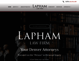 laphamlaw.com screenshot