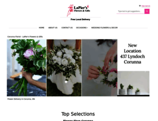 lapiersflowers.com screenshot
