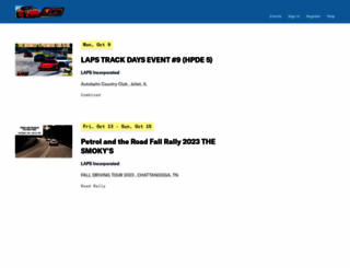 lapsinc.motorsportreg.com screenshot