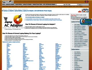 laptop-ac-adapters.co.uk screenshot