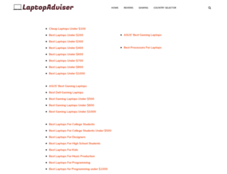 laptopadviser.com screenshot
