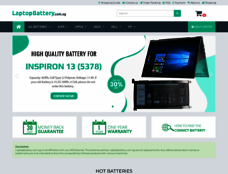 laptopbattery.com.sg screenshot